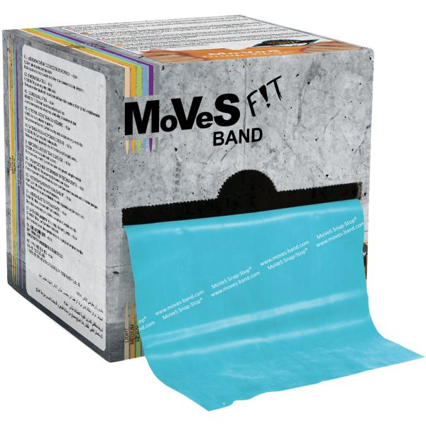 MoVes FiT Band -Rotllo de Banda Resistència de 45'5m, color Nabiu Rcia. Extra Fort