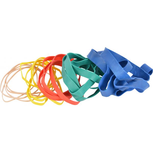 DIGI-EXTEND BAND - PACK de 25 bandas  (5 unid. x cada color-resistencia, Canela a Azul) 