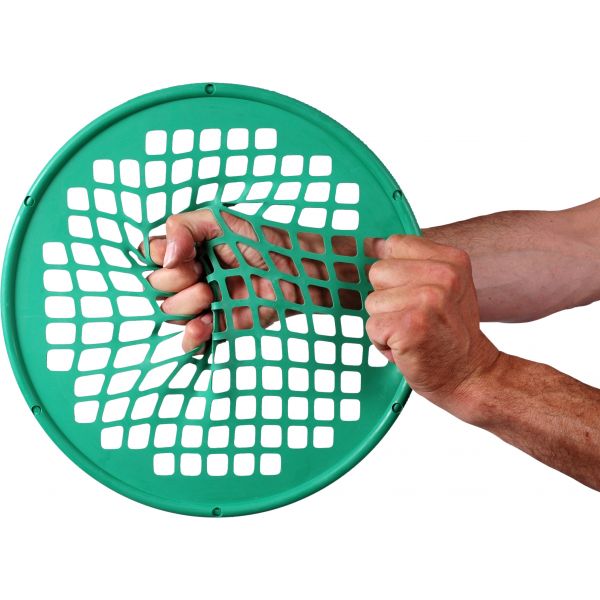 POWER-WEB -SENIOR - ARO (36cm), Ejercitador de dedos-muñeca, resistencia Fuerte -color verde, peso 4
