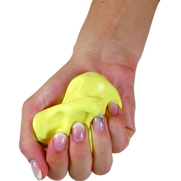 MoVeS Comfort PUTTY -Masilla 85 gr. -Ejercitador de dedos-mano, resistencia Suave -color amarillo, N