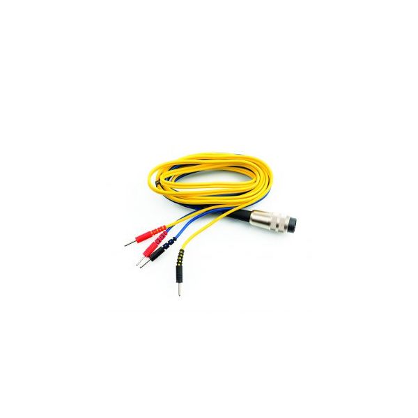 Cable amb connexió rodona per a equips electroteràpia New Age