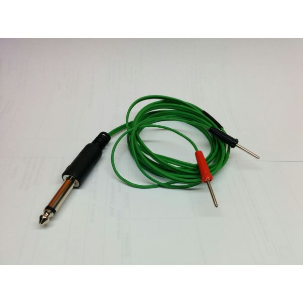 Cable jack 6mm + banana compatible amb Megasonic 313 (model pupitre)